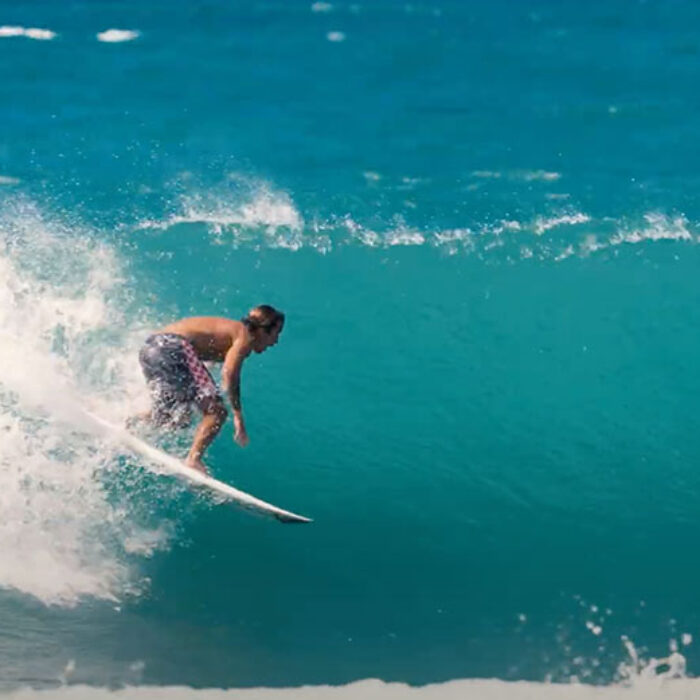 Koa Rothman surfing on the North Shore