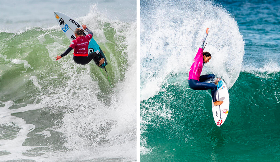 O futuro do surf competitivo de Portugal pode estar nos ombros destas duas mulheres