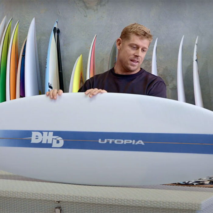 Mick Fanning on DHD Utopia surfboard