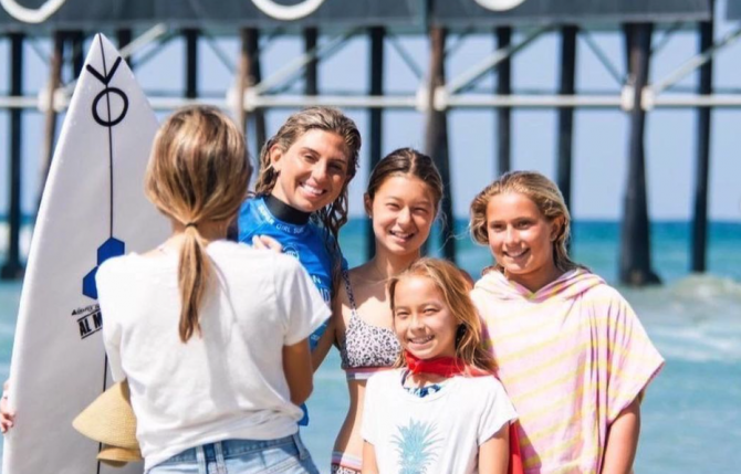 Sage Erickson spends time with some fans