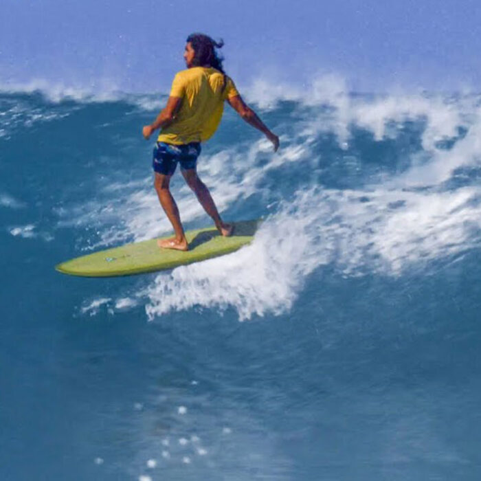 Cliff Kapono surfing