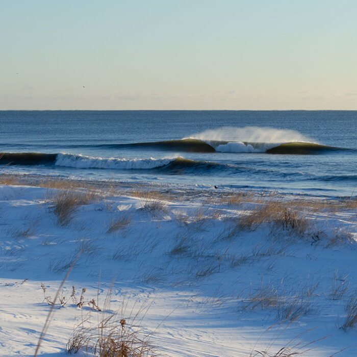 Nate Hawes Freeze frame of a frozen A-Frame