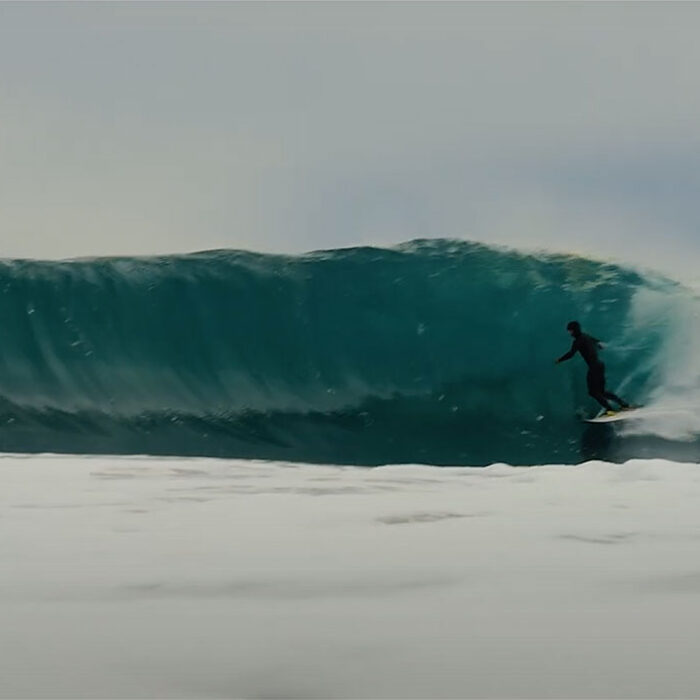 Pete Devries surfing in Chile