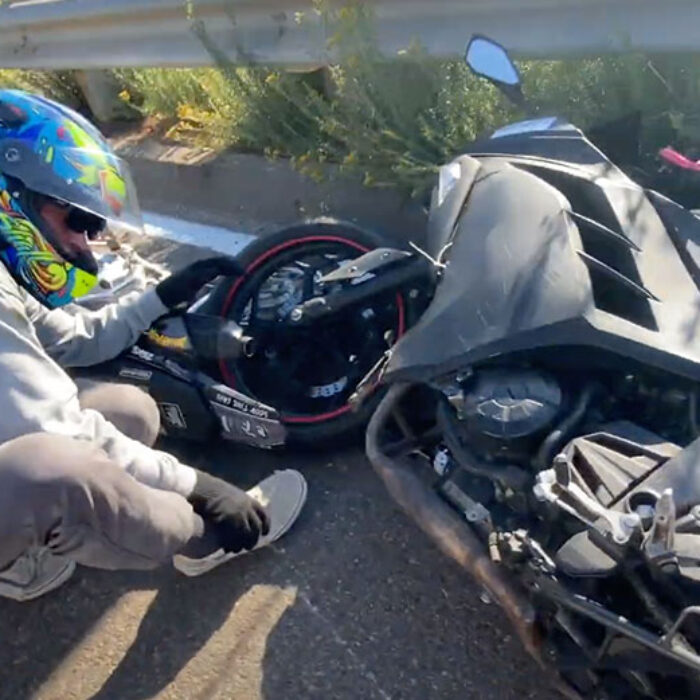 Poopies wheelie accident