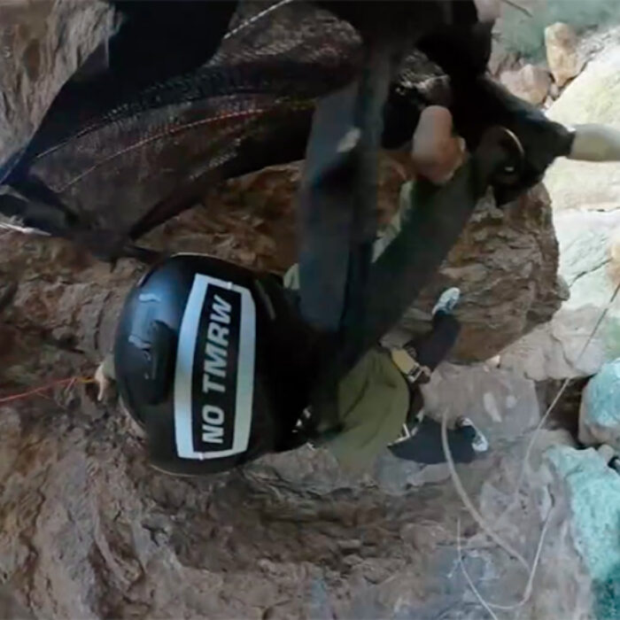 BASE Jumper Nearly Dies When His Chute Is Caught on a Vertical Rock Wall Mid Jump
