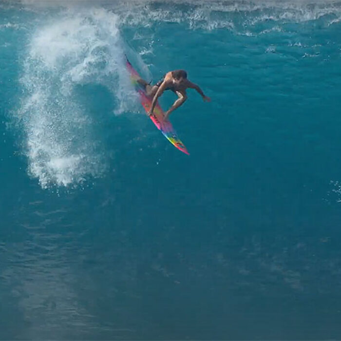 Mason Ho surfing Pipeline