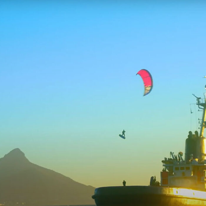 kite surfers jump ship