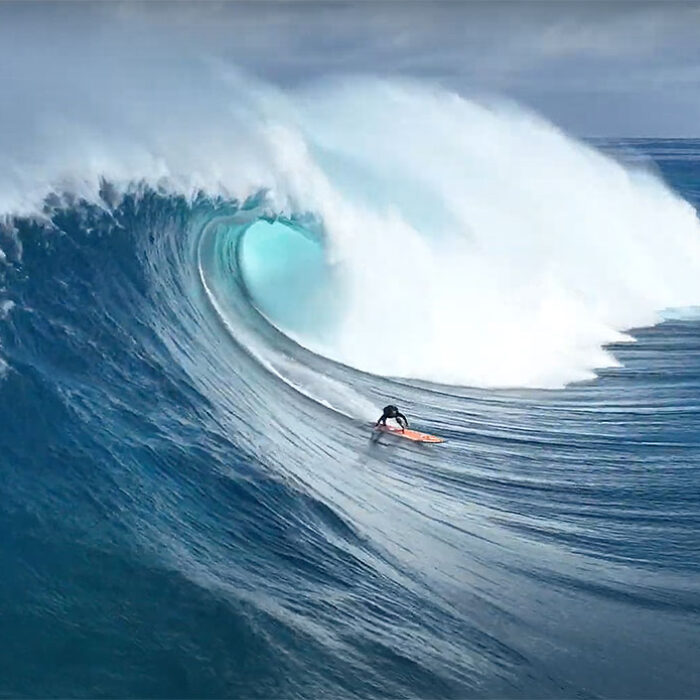 Billy Kemper surfing Jaws
