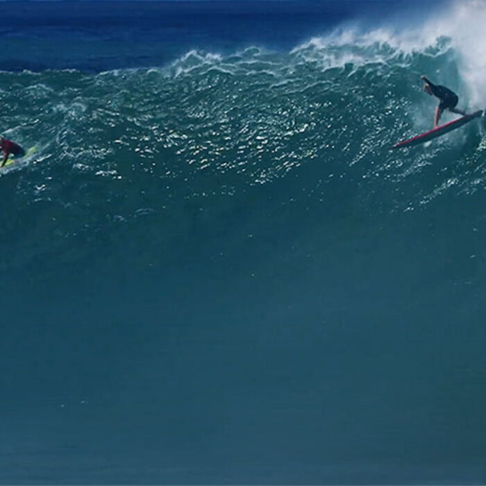 John John Florence surfing Waimea