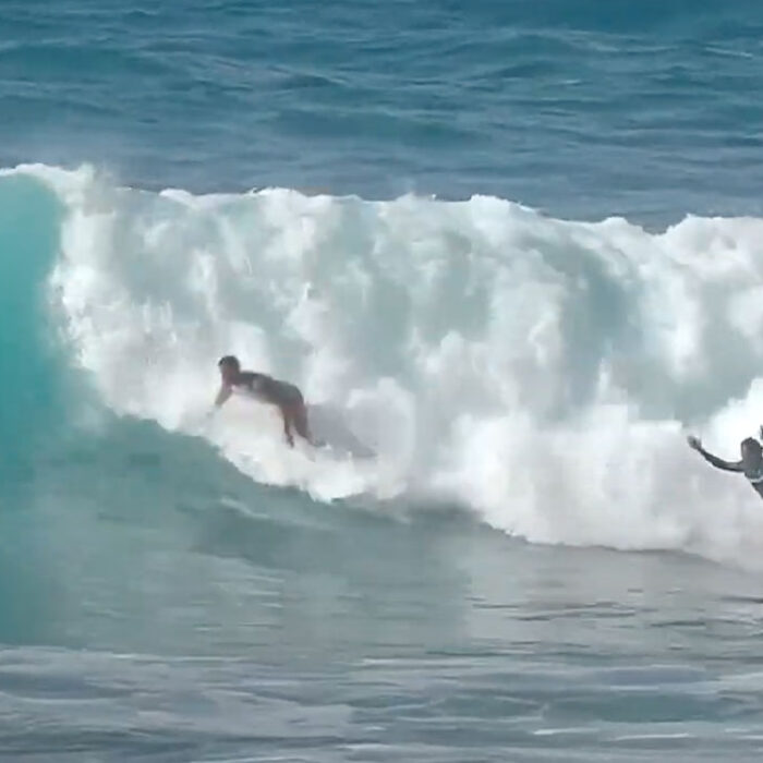 Ezekiel Lau surfing Sunset Beach
