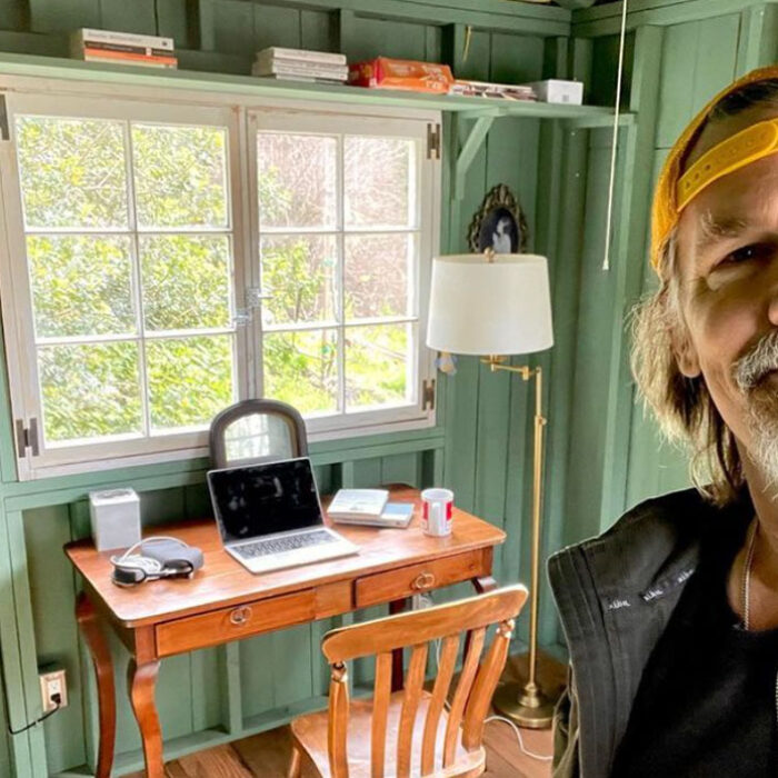 Josh Brolin at home.