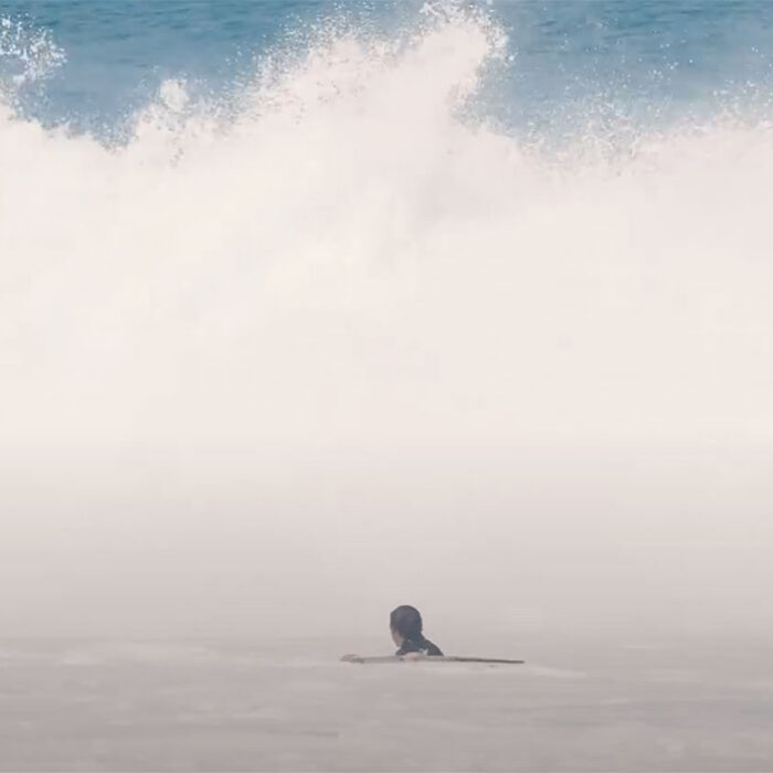 Koa Rothman on the reef at Pipeline