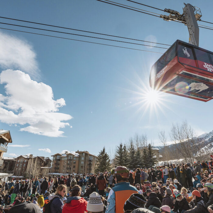Tram Crowd at Jackson Hole Rendezvous