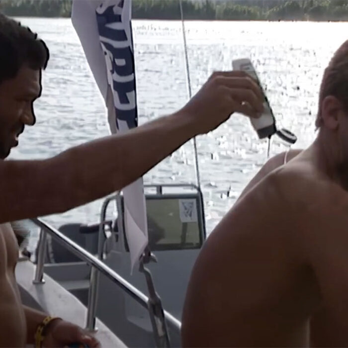 Andy Irons and Sunny Garcia on surfing trip