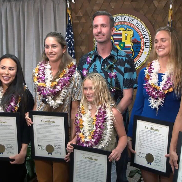 Female Eddie Aikau Chargers Honored for Girl's Day in Hawaii