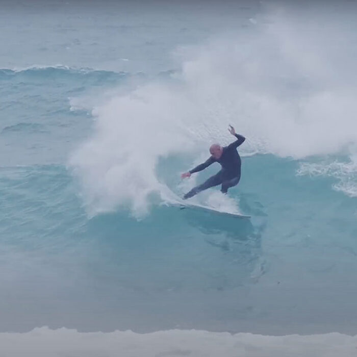 Kelly Slater surfing in Portugal