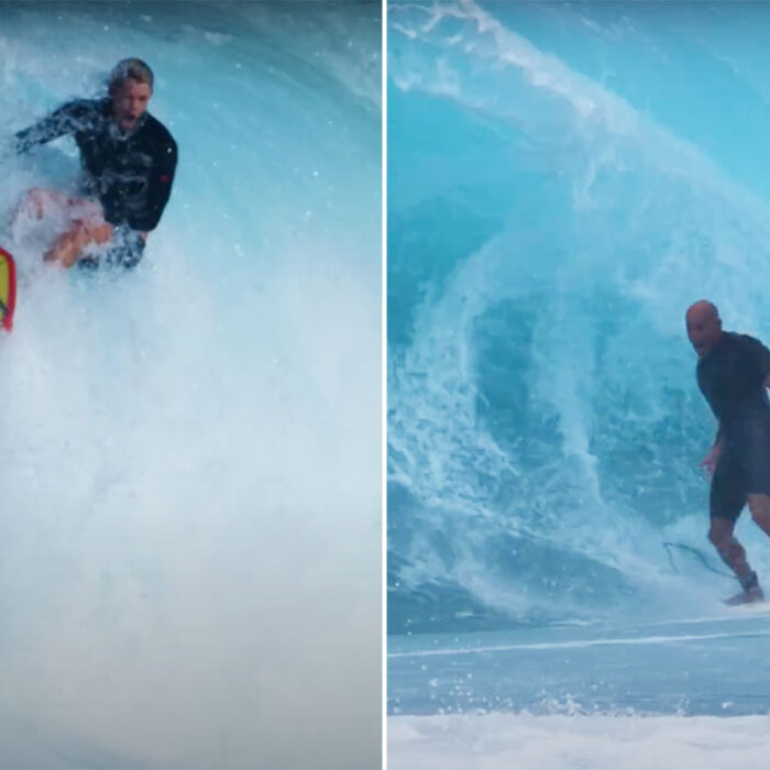 John John Florence and kelly slater surfing