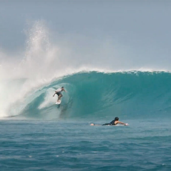 Tully Wiley surfing