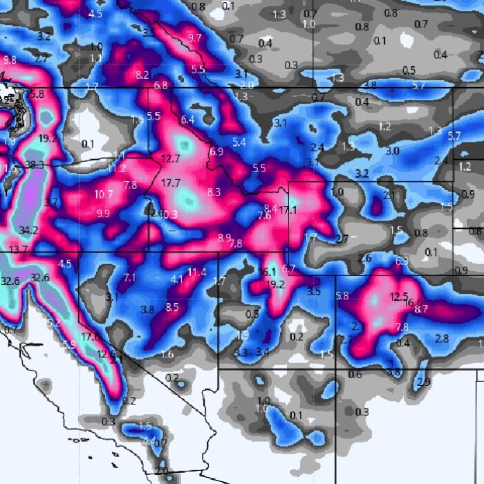 Another Atmospheric River Event Set to Dump 2-4 Feet of Snow in the West