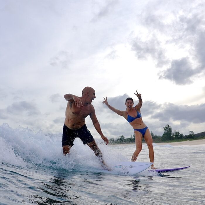 Coco and Michael Ho Family Surf