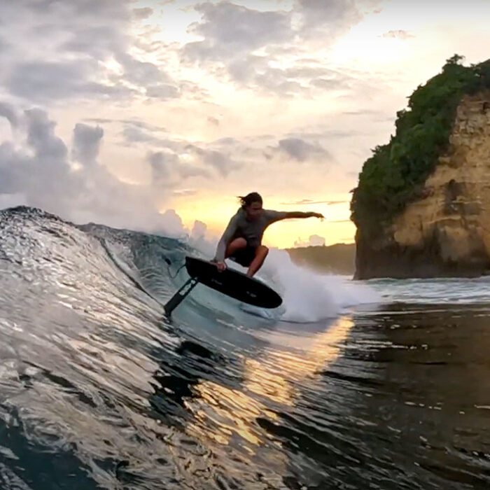 Adam Bennetts foil surfing