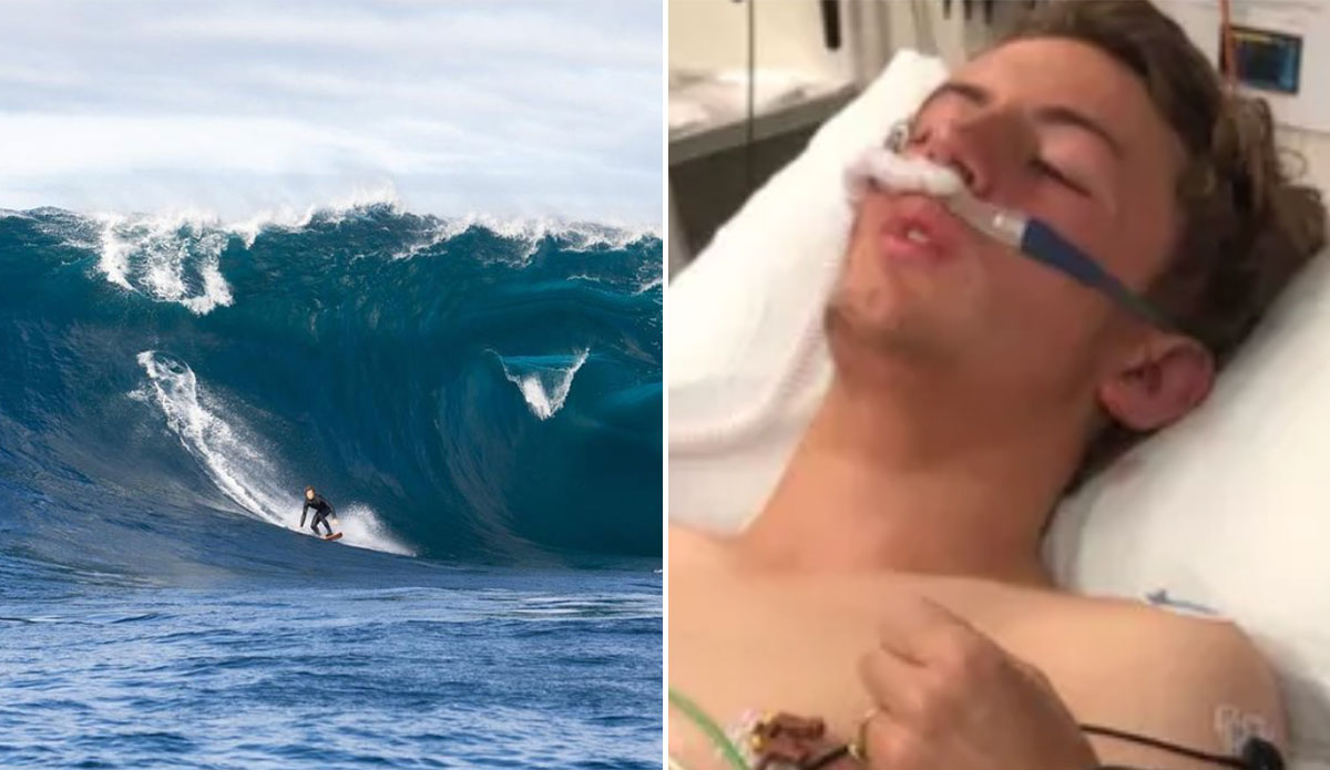 Harry Hollmer-Cross surfing