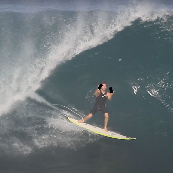 Mason Ho surfing Pipeline