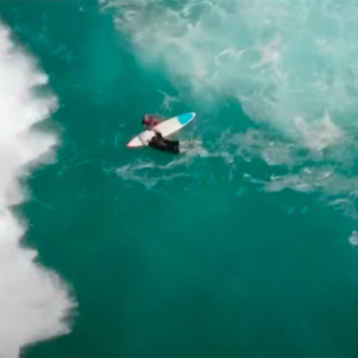 Dramatic Drone Footage Shows Surfer Rescuing Swimmer in Harrowing Fashion