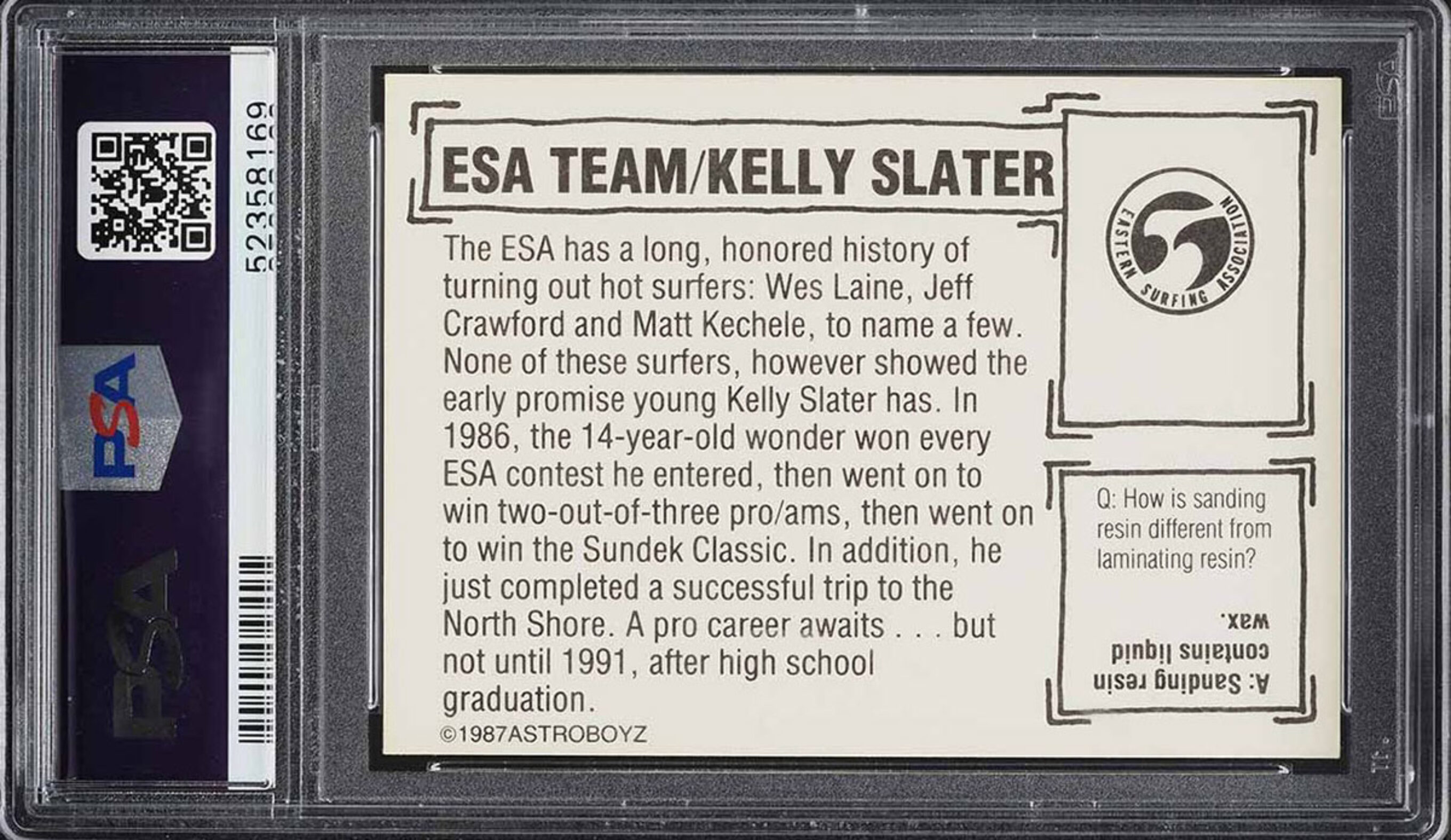 Kelly Slater Rookie Card Sells For Record-Breaking Price
