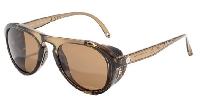  sunski treeline was our pick for best budget sunglasses. They have a gold tint and side shields to help block out light.