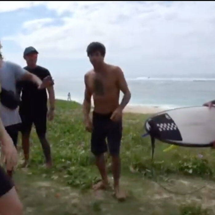 surf fight in bali