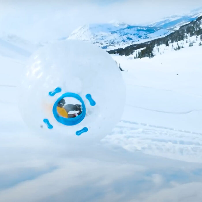 Hamster Ball on a mountain