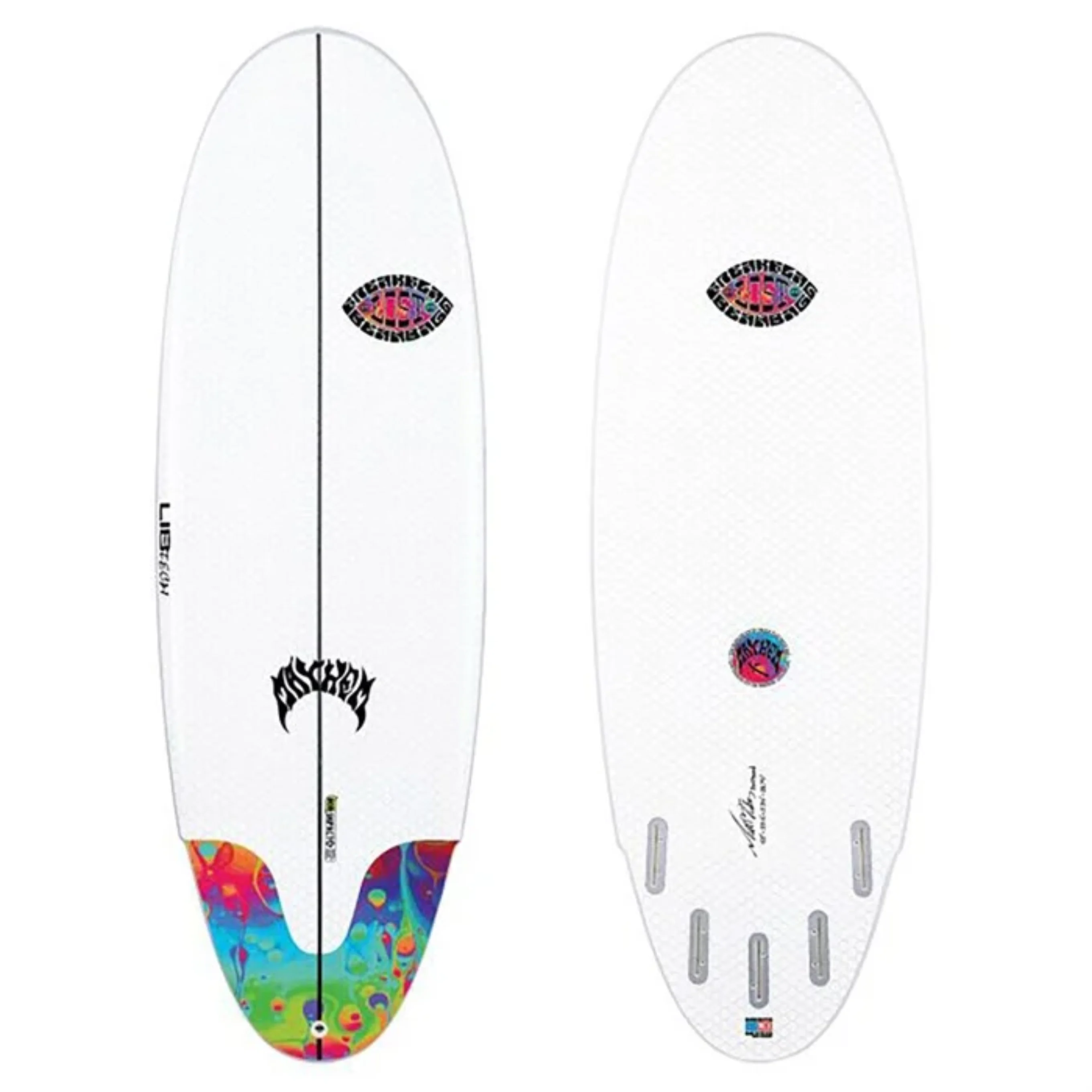 lib tech x lost freak flag bean surfboard