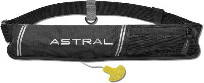 astral airbelt life jacket stock image