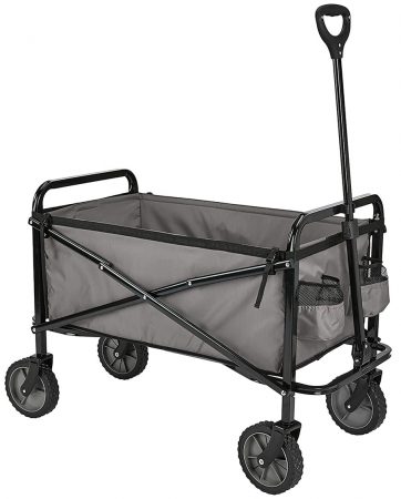 our pick for best budget beach wagon was the amazon basics utility wagon 