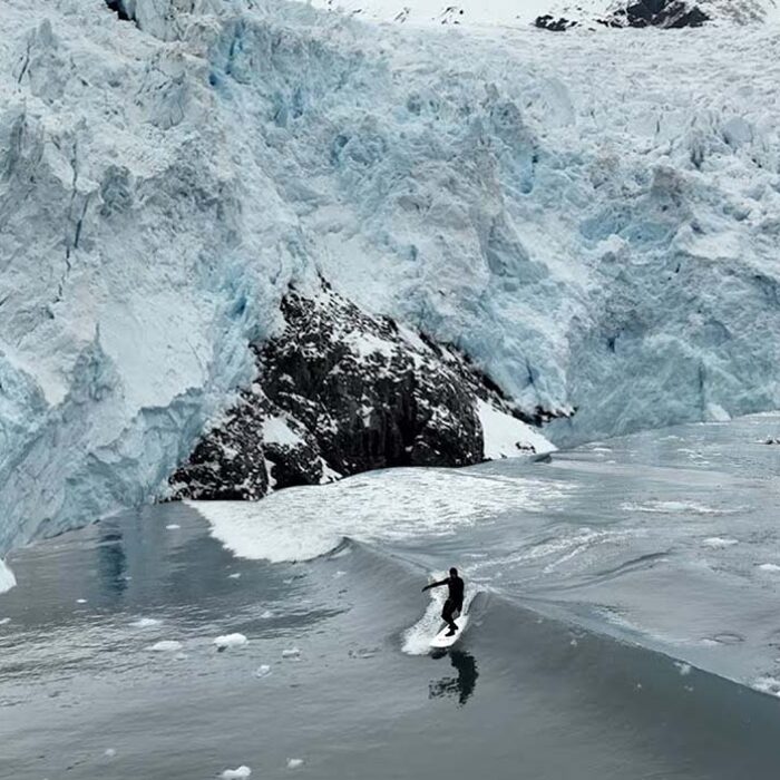 Ben Gravy Just Surfed Calving Glacier Waves