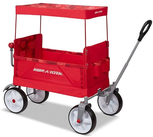 The Radio Flyer Beach and Boardwalk Wagon won our pick for best all around beach wagon for families.