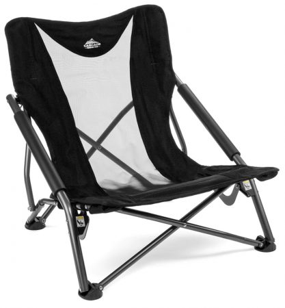 our pick for the best low profile beach chair was this camp chair from cascade mountain tech.