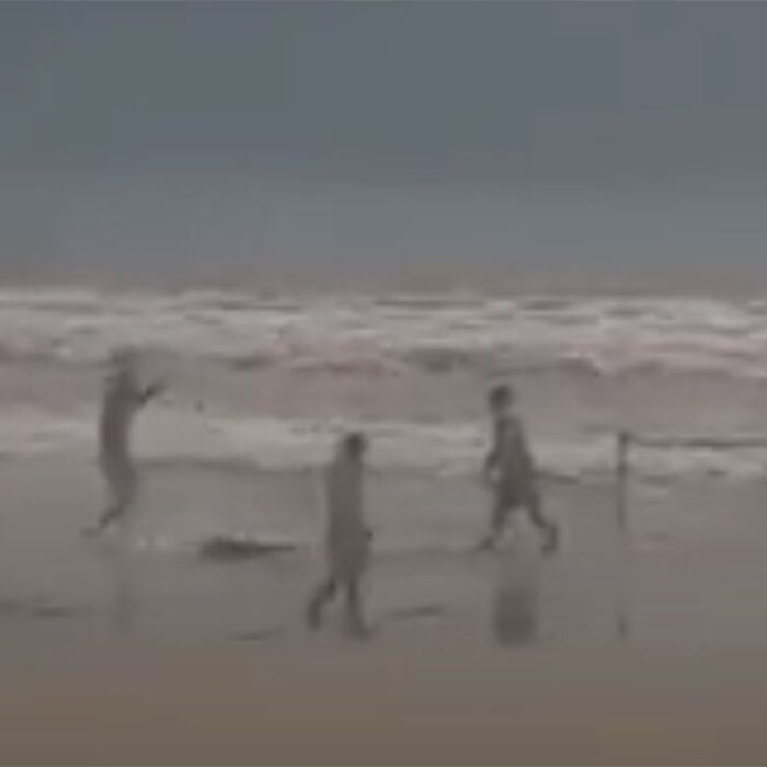Florida fisherman pulls gun on the beach