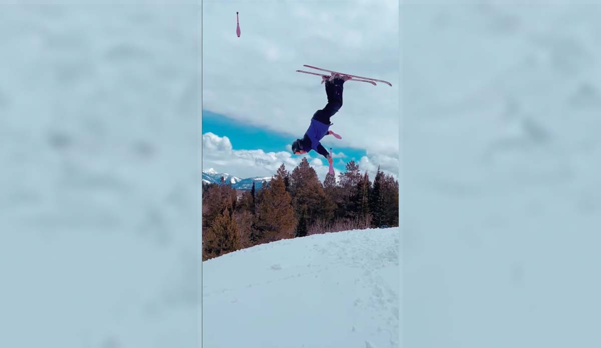 And Now, a Skier Pulls a Backflip While Juggling Bowling Pins - Vimarsana News