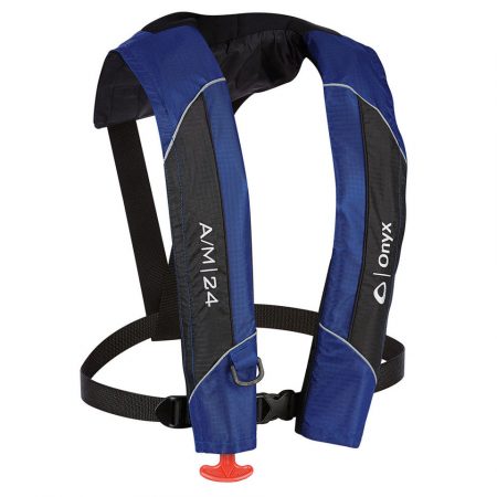 Onyx A/M-24 inflatable life jacket stock image