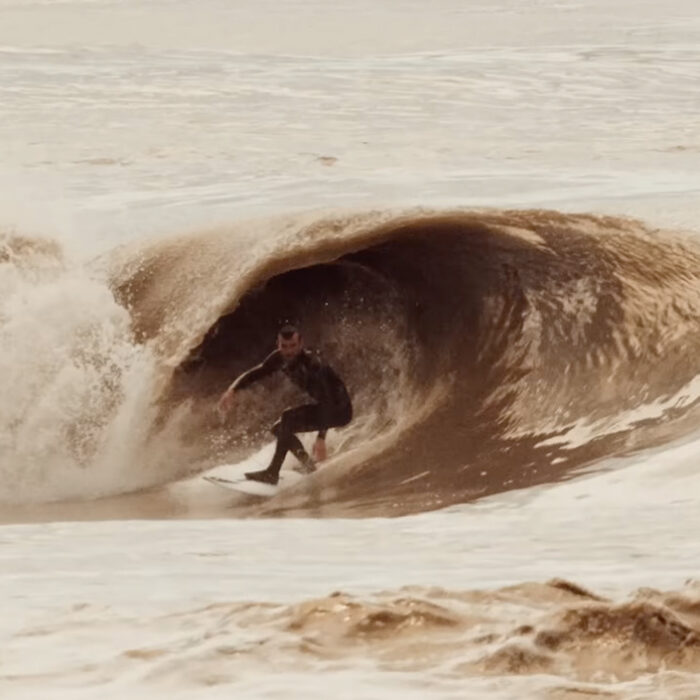 Brown waves in California.