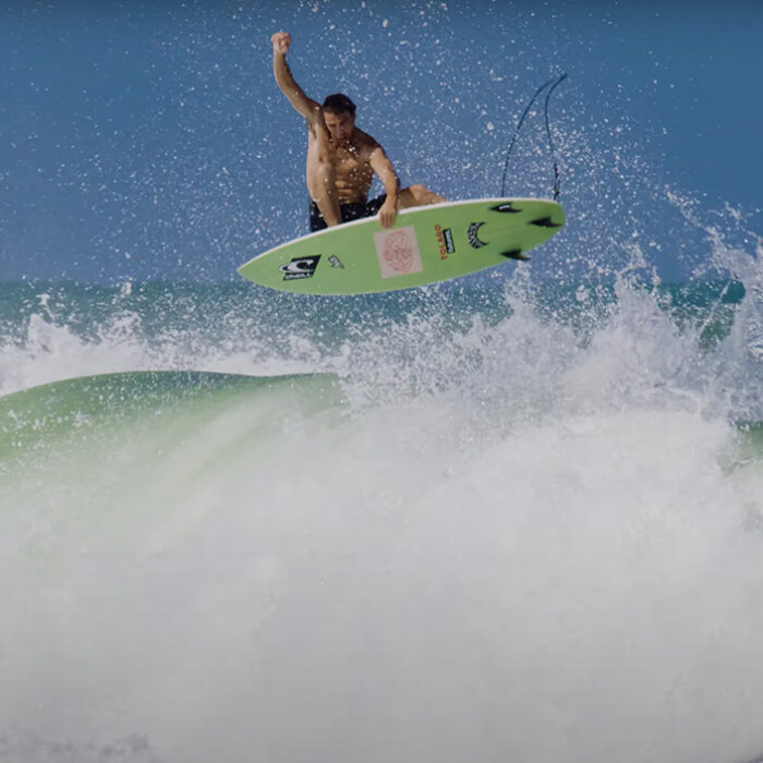Ian Crane goes airborne.