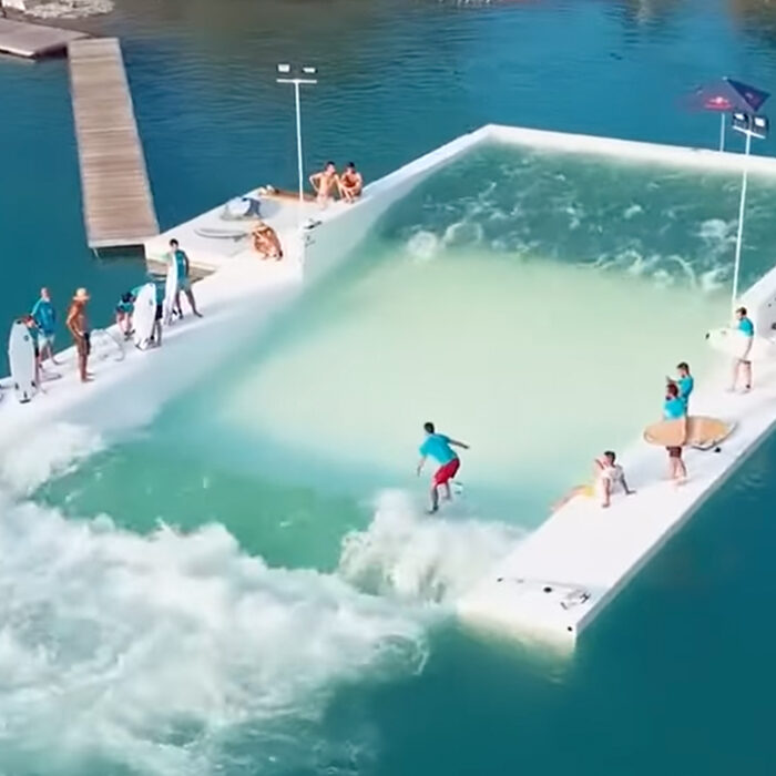 Promotional image for the wave pool at Southern Shores. Source: Sentinel Creative//YouTube
