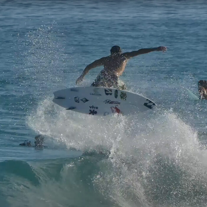 Italo Ferreira on a lay day at the Vivo Rio Pro.