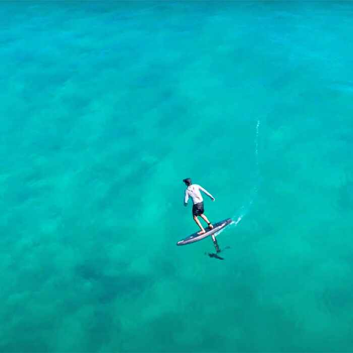 Adam Bennetts foil surfing