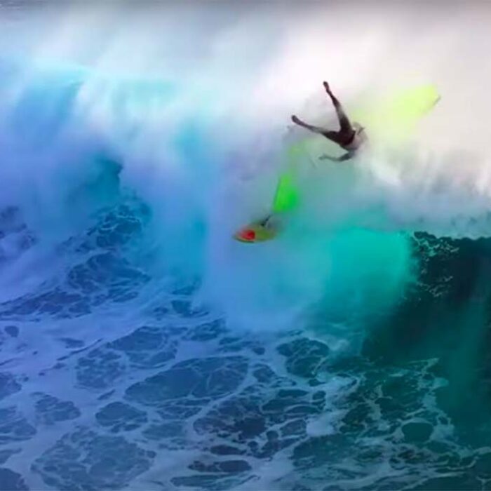 Drone Captures Footage of Windsurfer Taking Hellacious Wipeout at Cloudbreak
