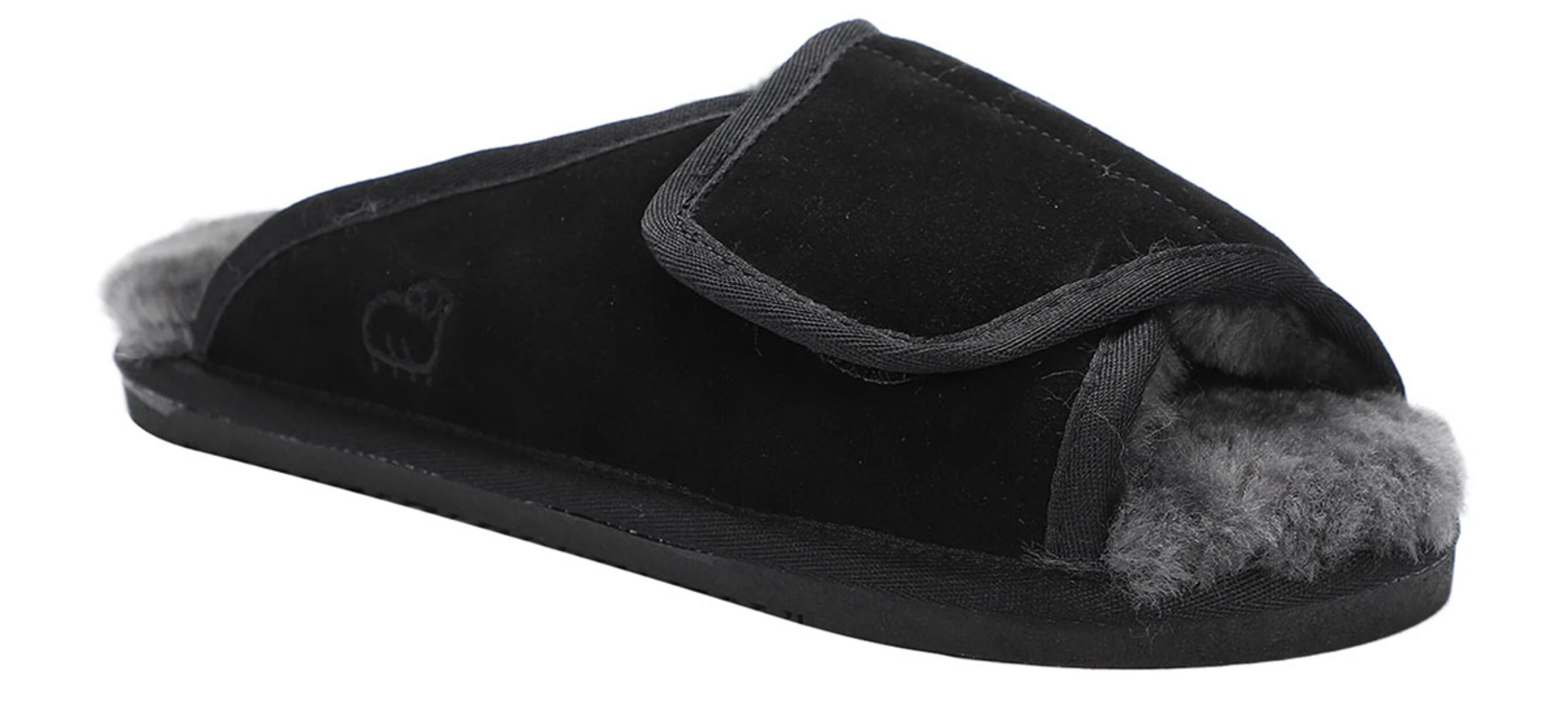 A product shot of the Lamo APMA slide wrap for our review of the best camp slippers.
