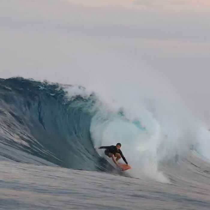 Mark Healey surfing in Fiji