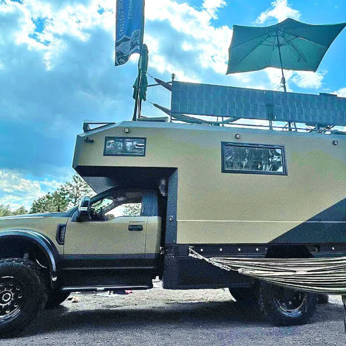 Check Out The Custom Camper on This F-550 (With a Rooftop Patio)